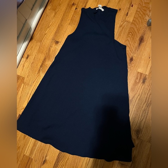 Forever 21 ribbed navy swing dress small - Picture 2 of 2